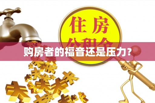 潜江购房者的福音还是压力？