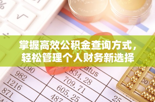 潜江掌握高效公积金查询方式，轻松管理个人财务新选择