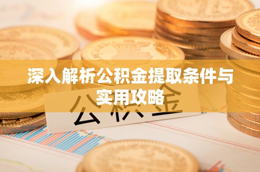 潜江深入解析公积金提取条件与实用攻略